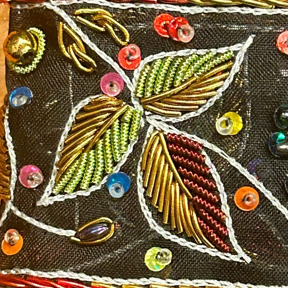 NWT 46” x 4” Organza beaded trim - Picture 6 of 11